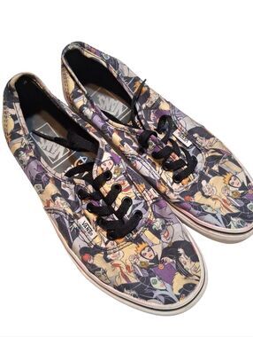 Rare Vans x Disney Villains Authentic Low-Top Sneakers Size M 6/ W 7.5